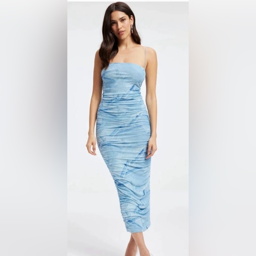 New Good American Denim Midi Dress